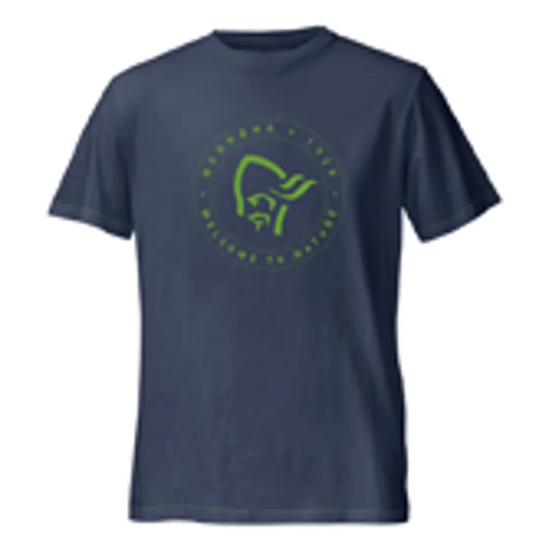 Norrona Mens 29 Cotton Logo Tee - Cool Black