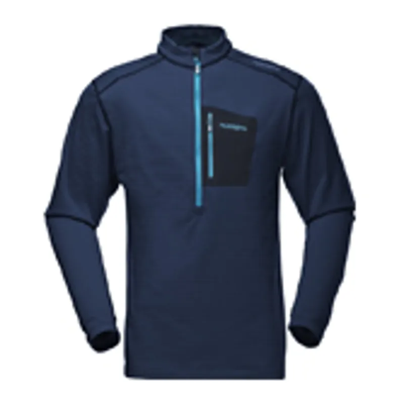 Norrona Mens Bitihorn Equaliser Plus Zip Neck - Cool Black