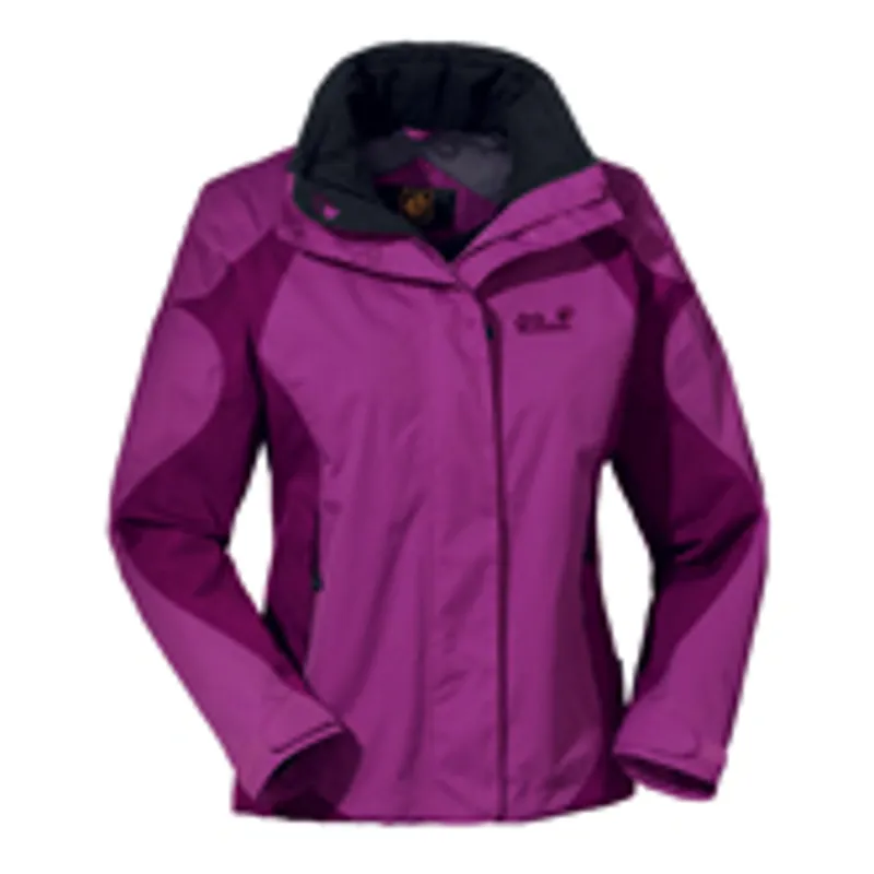 Jack Wolfskin Womens Emerald Jacket - Crimson
