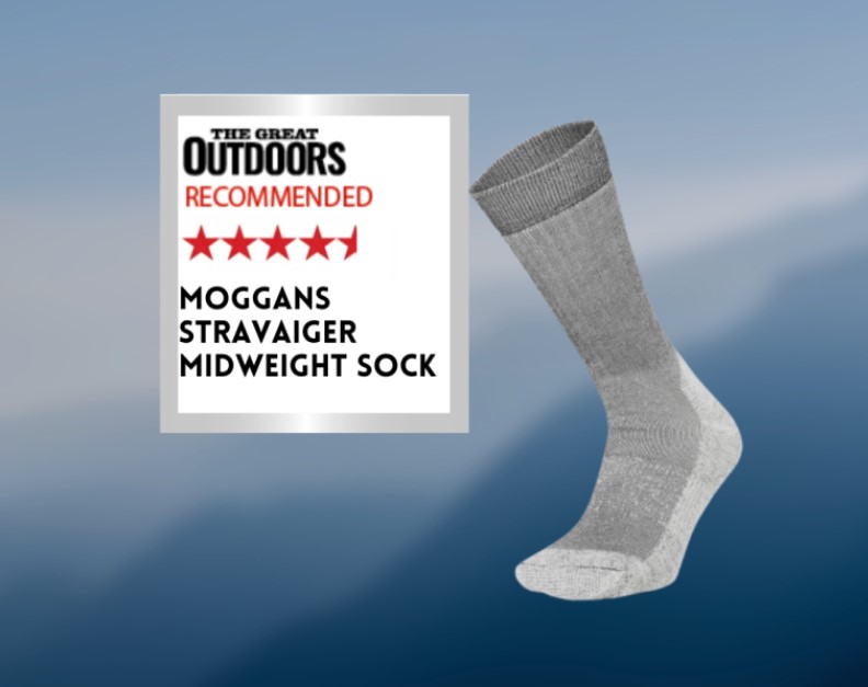 TGO Magazine review of Moggans Stravaiger merino wool socks….its done rather well.