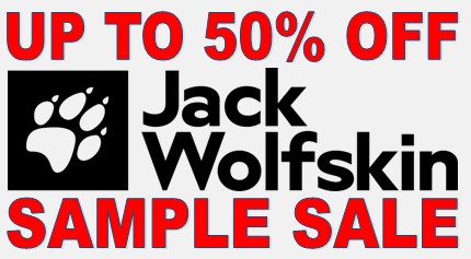 THE BIG JACK WOLFSKIN SAMPLE SALE IS NOW ON
