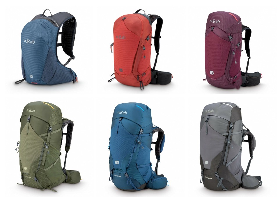 New Rab rucksack range now available.