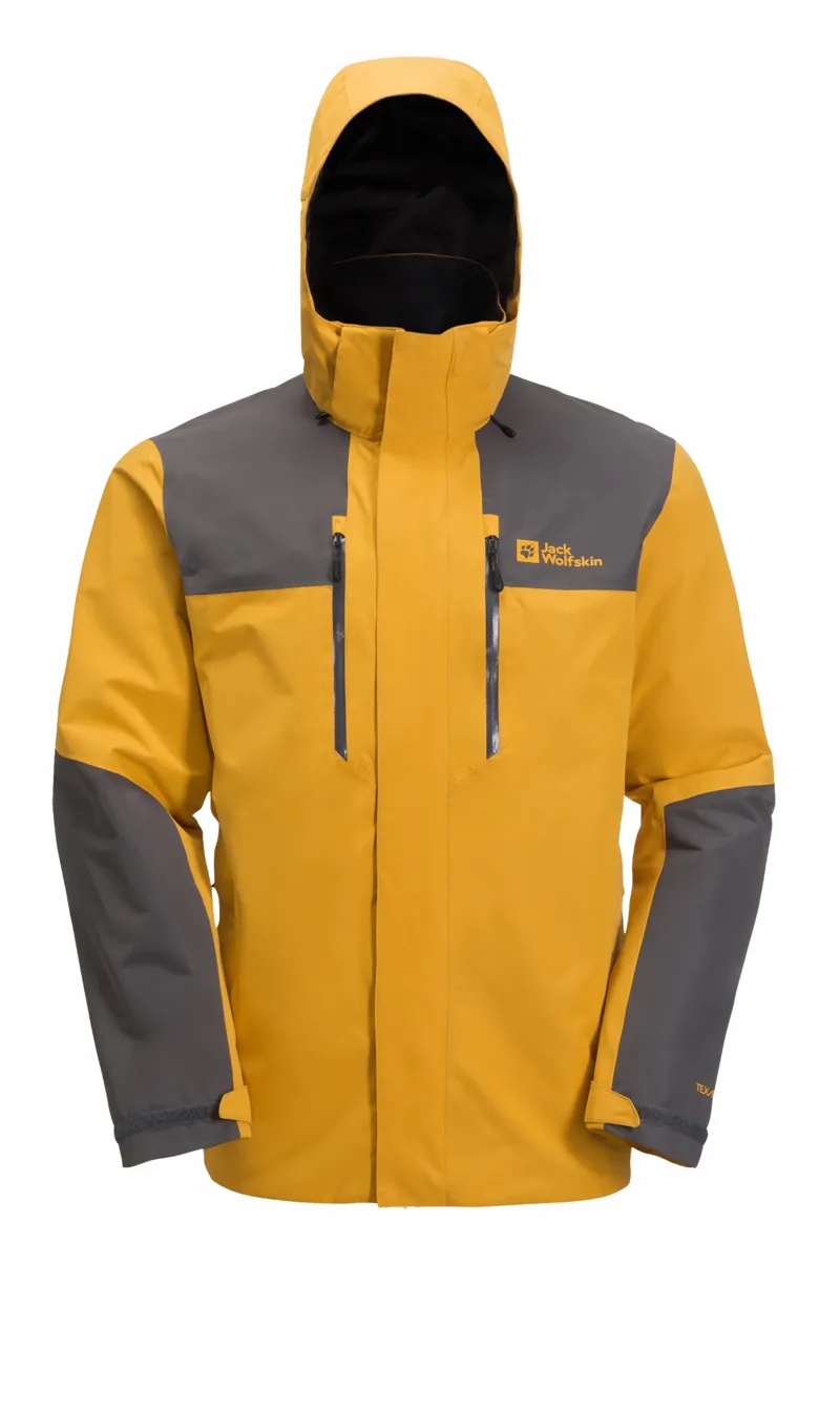 Jack Wolfskin Men's Jasper 2L Waterproof Jacket - Curry-1