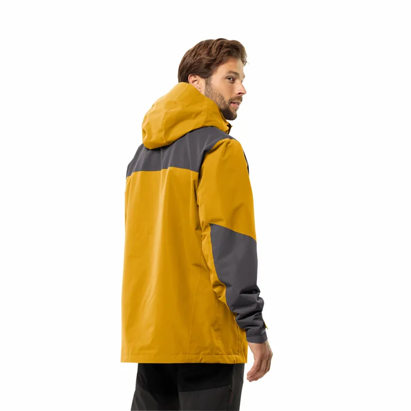 Jack Wolfskin Men's Jasper 2L Waterproof Jacket - Curry-4