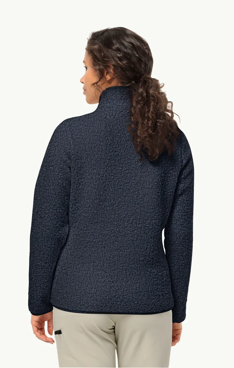 Jack Wolfskin Women's High Curl Fleece Jacket - Night Blue-2