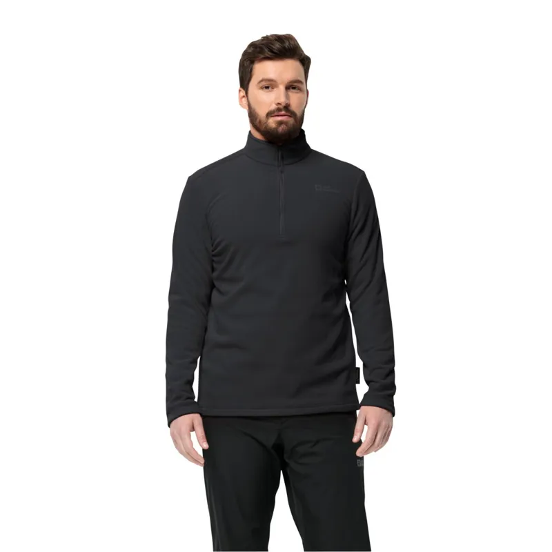 Jack Wolfskin Men's Taunus Half Zip - Black-1