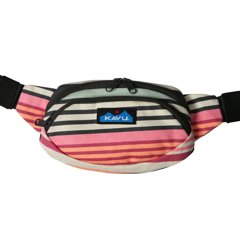 Kavu Canvas Spectator Belt Bag - Midsummer Stripe-4