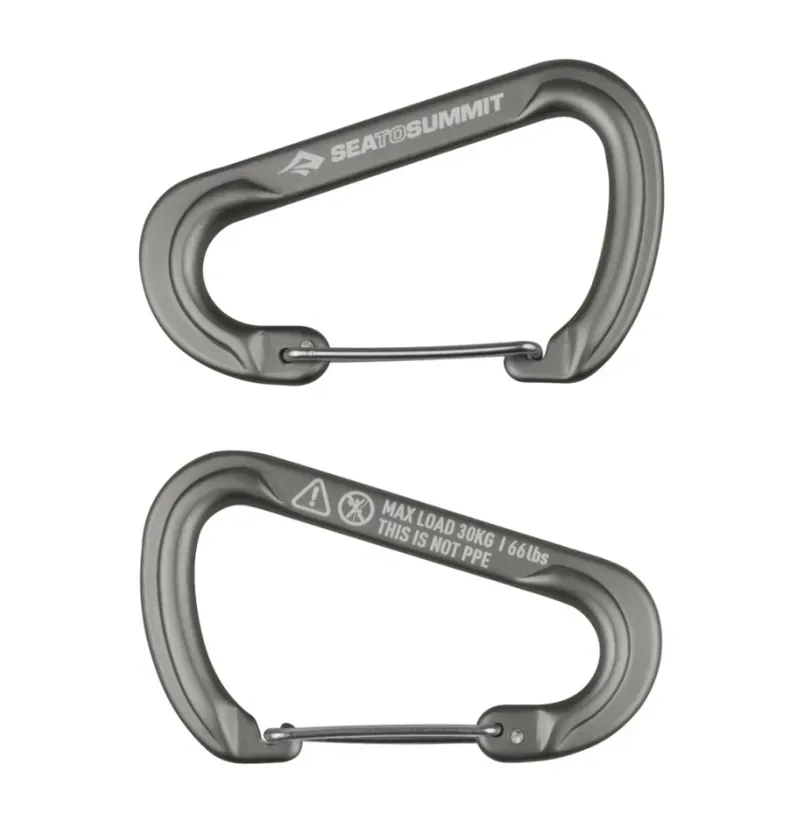 Sea To Summit Accessory Large Karabiner 2 Pack - Silver
