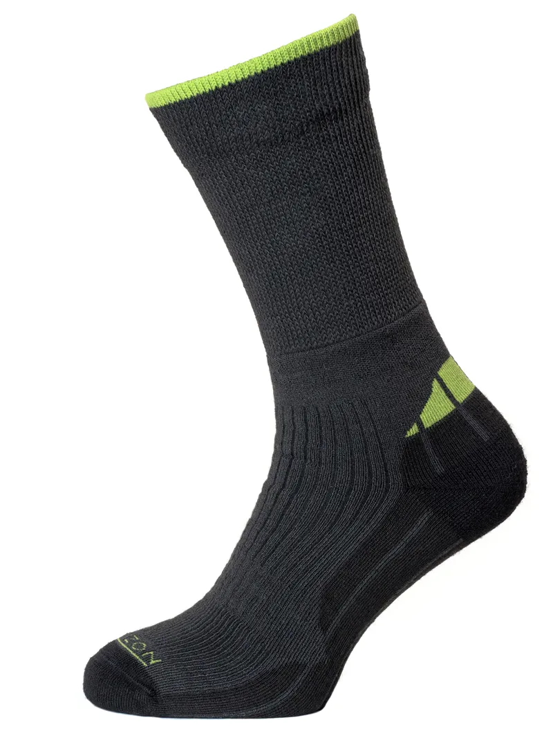 Horizon Performance Coolmax Hiker Sock - Charcoal Marl/Apple