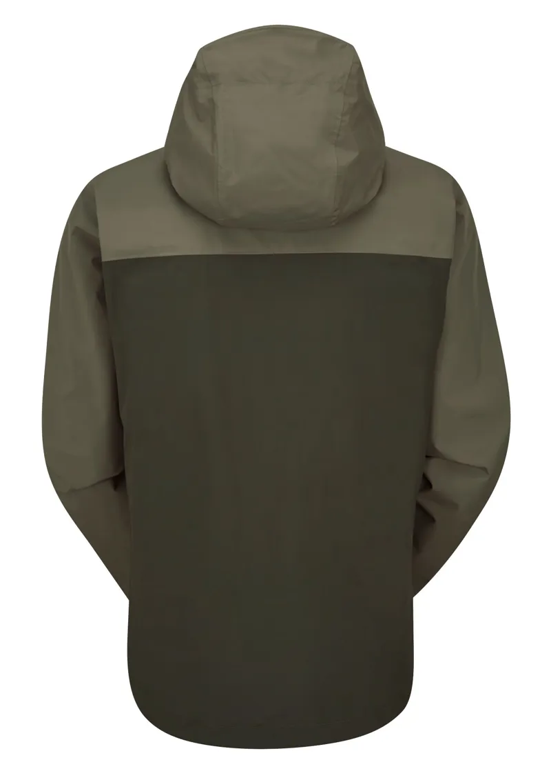 Rab Men's Downpour Eco Waterproof Jacket - Light Khaki/Army-1