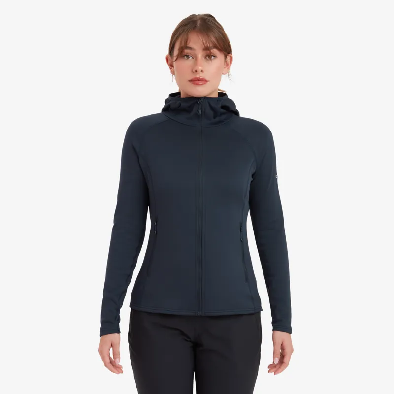 Montane Women's Fury Lite Hooded Fleece Jacket - Eclipse Blue-2