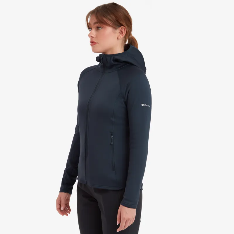 Montane Women's Fury Lite Hooded Fleece Jacket - Eclipse Blue-3