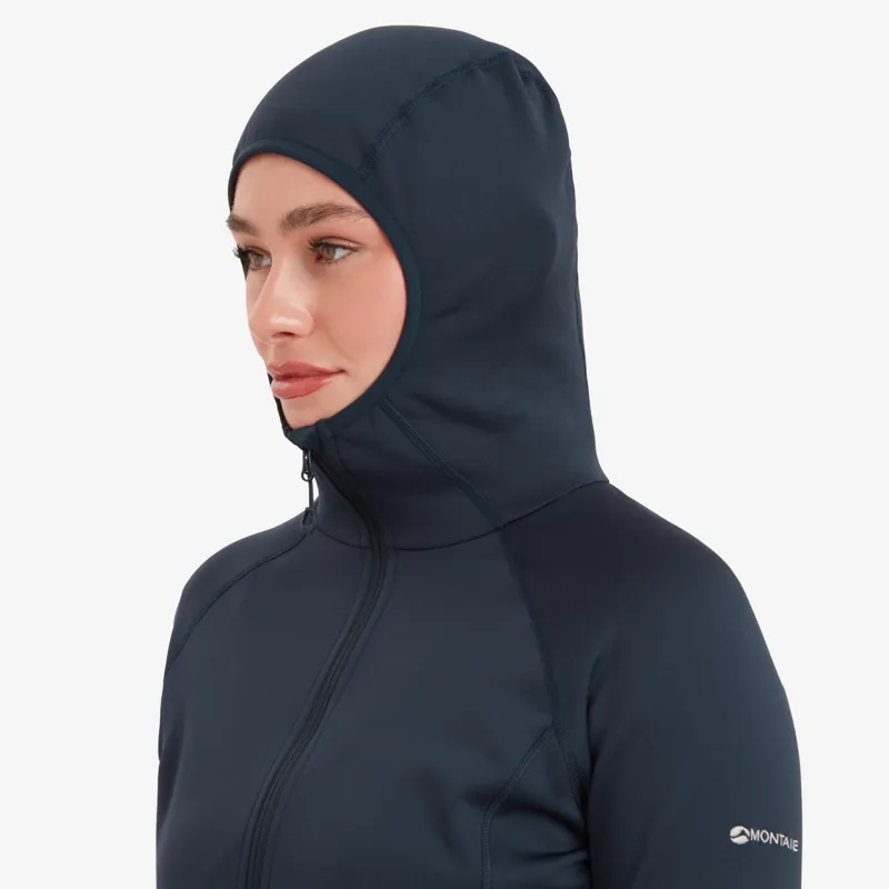 Montane Women's Fury Lite Hooded Fleece Jacket - Eclipse Blue-5