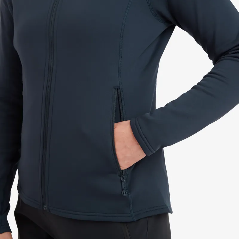 Montane Women's Fury Lite Hooded Fleece Jacket - Eclipse Blue-6