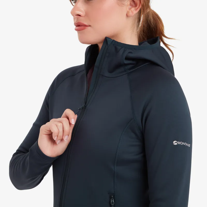 Montane Women's Fury Lite Hooded Fleece Jacket - Eclipse Blue-7