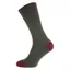 Horizon Lifestyle Men's Bamboo Sock Plain - Olive/Burgundy