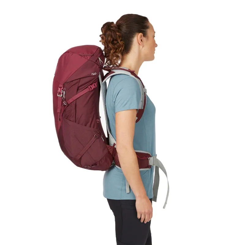 Lowe Alpine Women's AirZone Trail ND 28 Litre Hiking Pack - Deep Heather/Raspberry-2