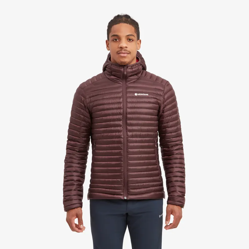 Montane Men's Anti-Freeze Lite Hooded Down Jacket - Dark Garnet-3