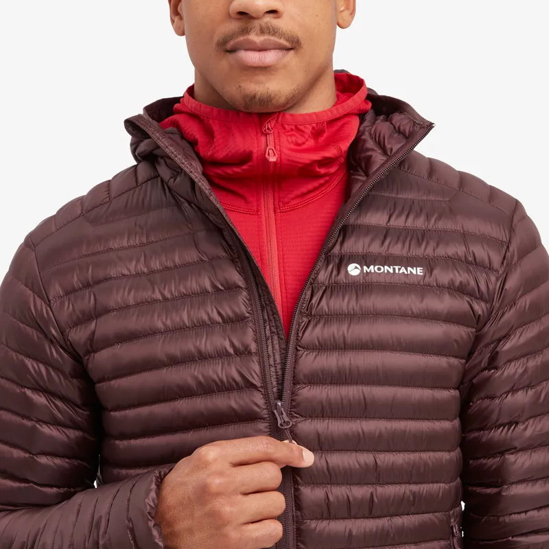 Montane Men's Anti-Freeze Lite Hooded Down Jacket - Dark Garnet-4