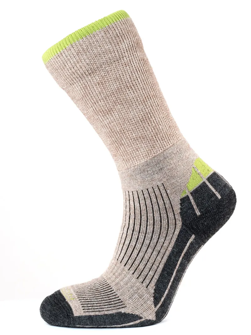 Horizon Performance Merino Hiker Sock - Natural/Apple