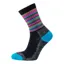 Horizon Women's Premium Micro Crew Sock - Anthracite/Raspberry Stripe