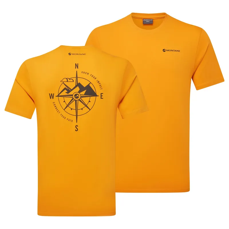 Montane Men's Impact Compass T-Shirt - Flame Orange