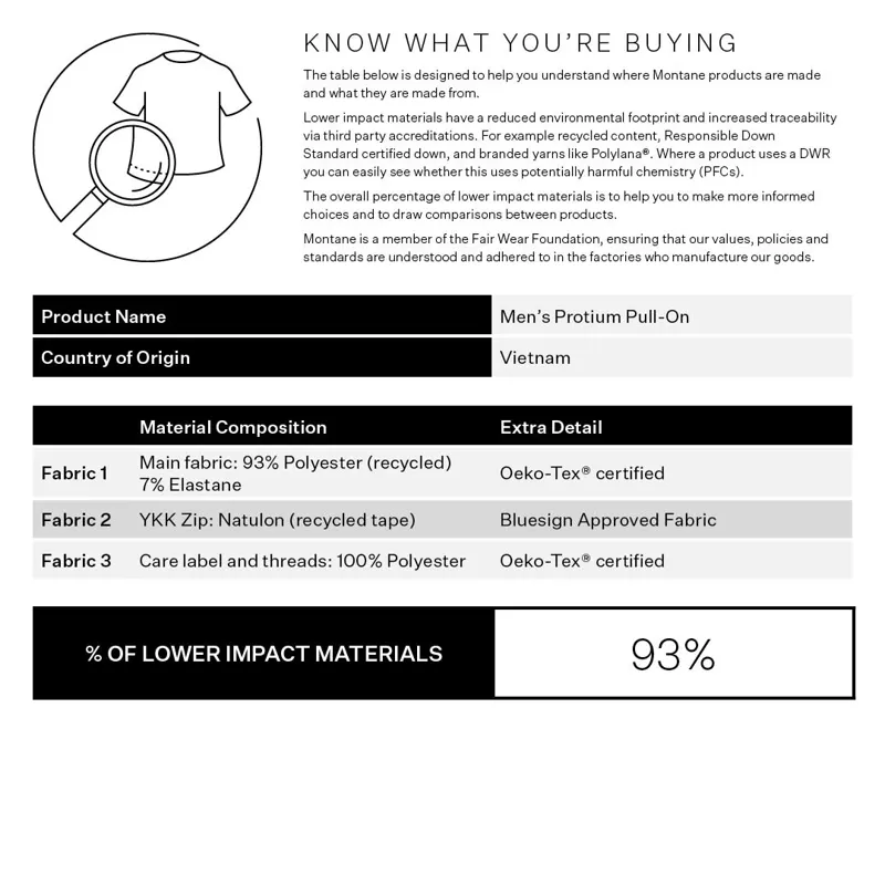 Montane Men's Protium Fleece Pull-On - Black-1