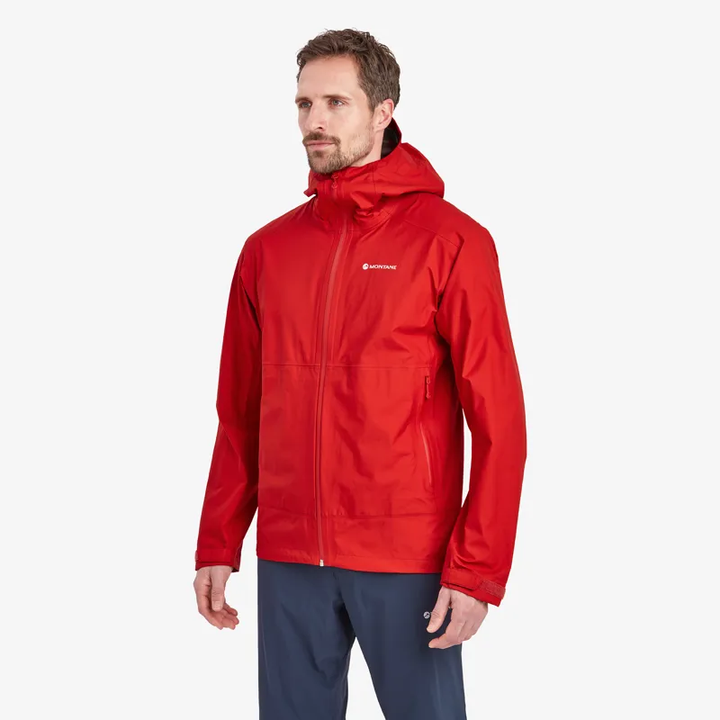 Montane Men's Spirit Lite Waterproof Jacket - Adrenaline Red-3