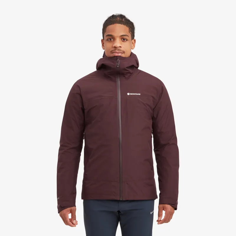 Montane Men's Spirit Waterproof Jacket - Dark Garnet-2