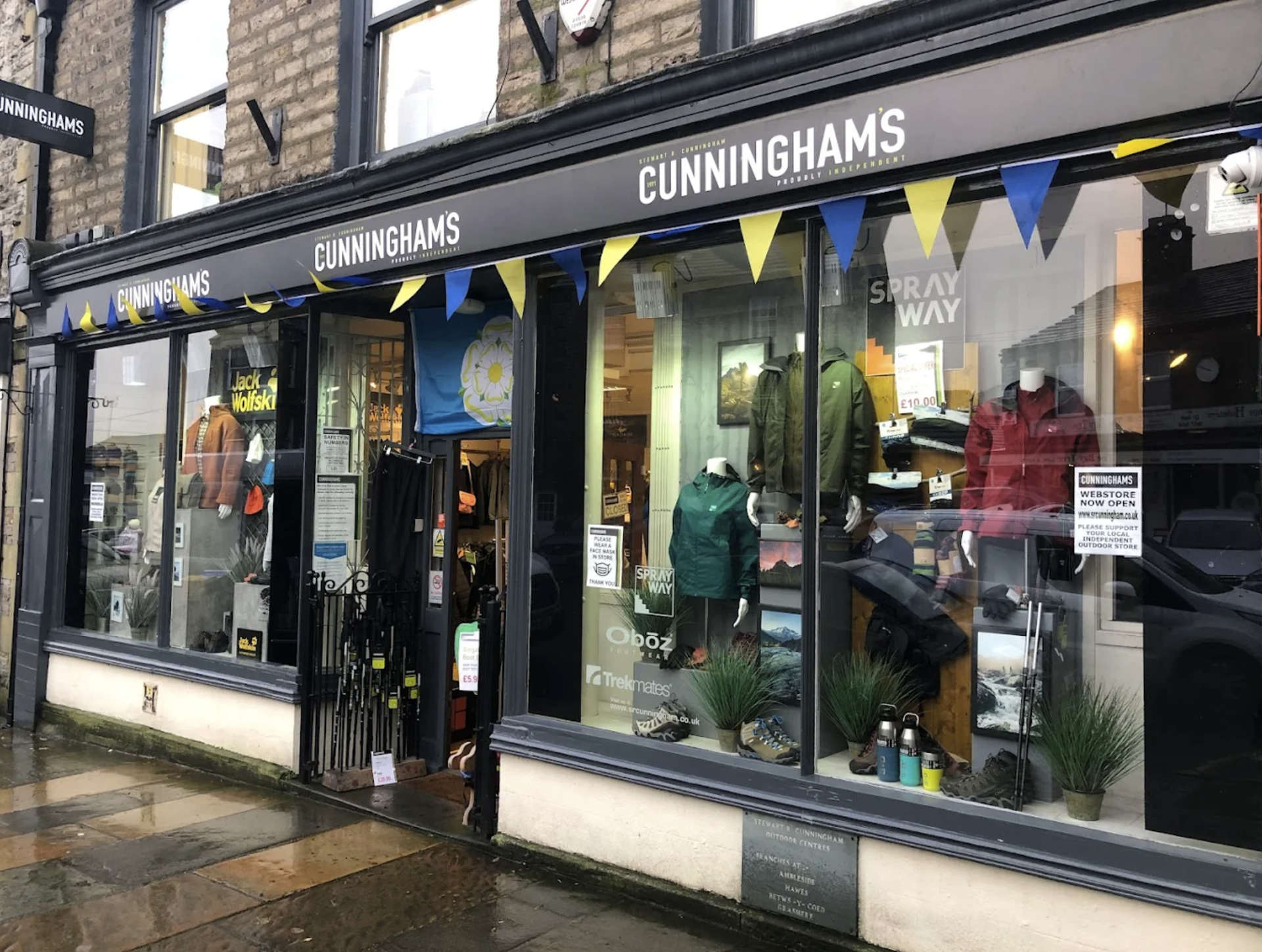 cunninghams outdoors storefront in hawes