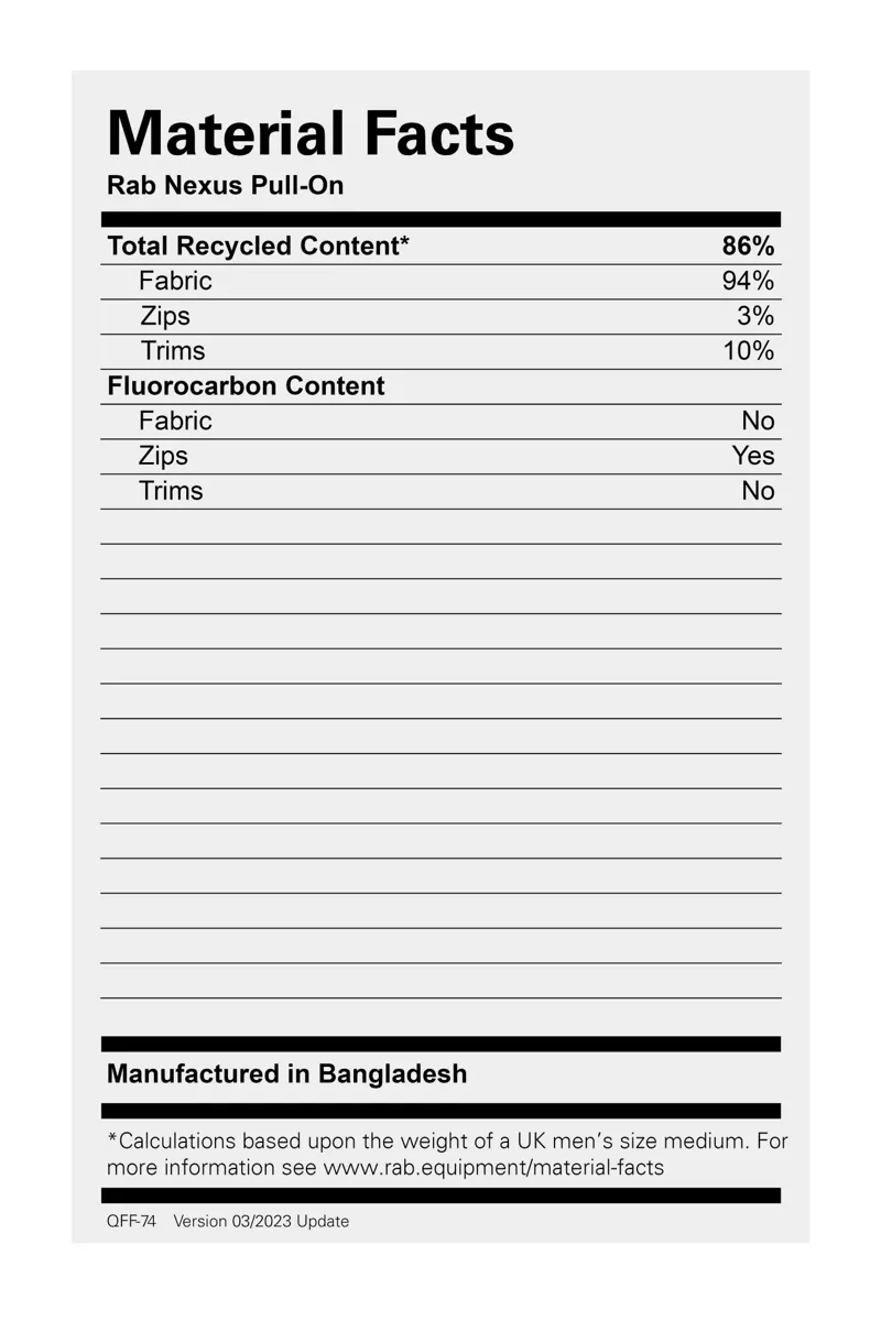 Rab Men's Nexus Pull-On - Deep Ink-3