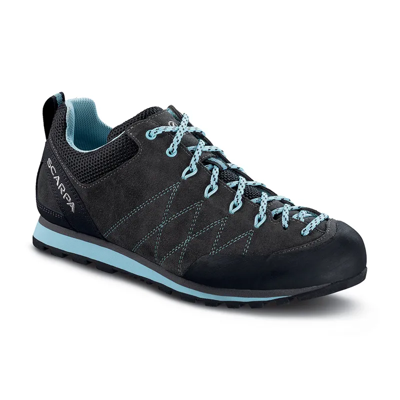 Scarpa Womens Crux Approach Shoes - Shark/Blue Radiance