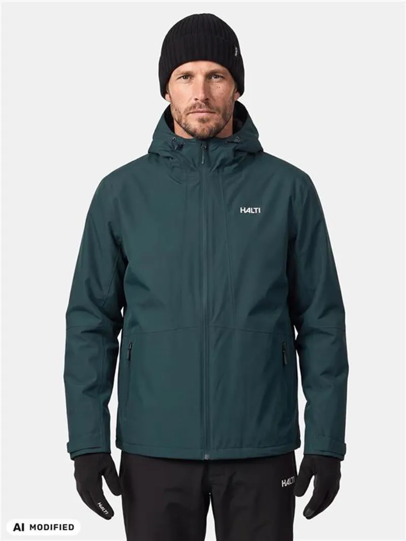 Halti Men's Forter DX Warm Waterproof Insulated Jacket - Dark Sea Green-2