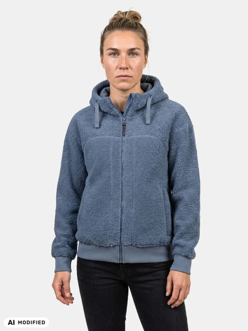 Halti Women's Lykky Hooded Fleece Jacket - Bluefin-2