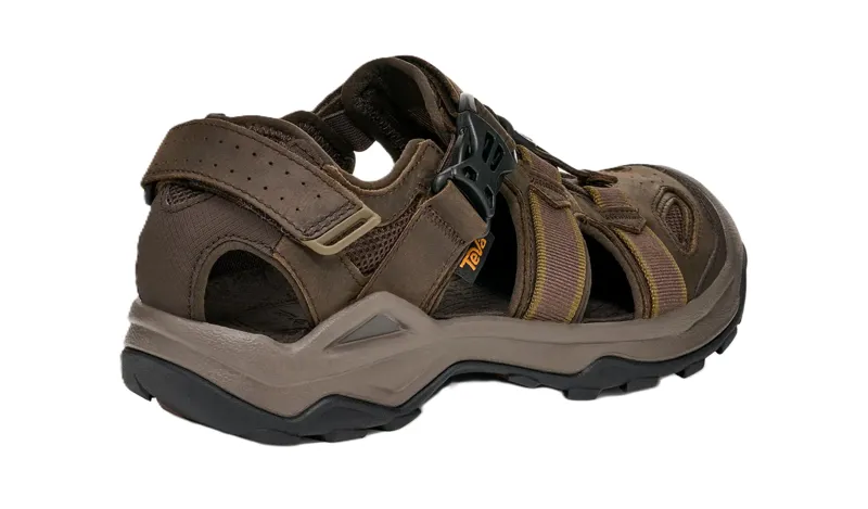 Teva Men's Omnium 2 Leather Closed -Toe Sandal  - Turkish Coffee-2