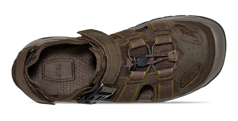 Teva Men's Omnium 2 Leather Closed -Toe Sandal  - Turkish Coffee-3
