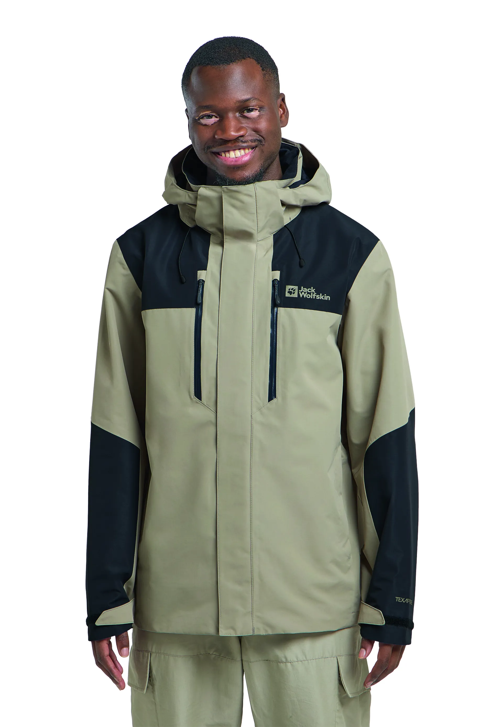 Jack Wolfskin Men's Jasper 2L Waterproof Jacket Stone