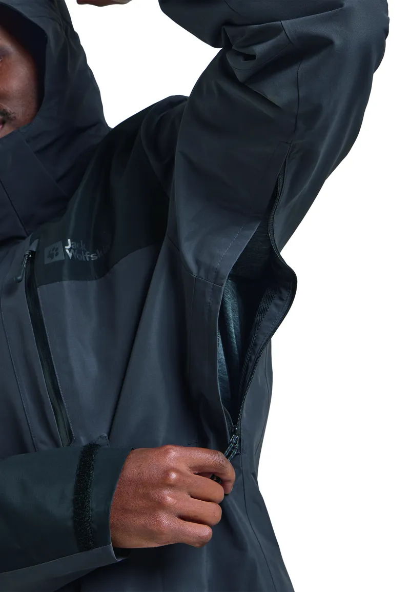 Jack Wolfskin Men's Jasper 2L Waterproof Jacket - Phantom-7