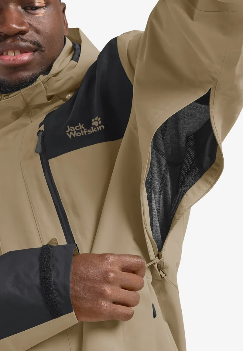 Jack Wolfskin Men's Jasper 2L Waterproof Jacket - Hazel Wood-4
