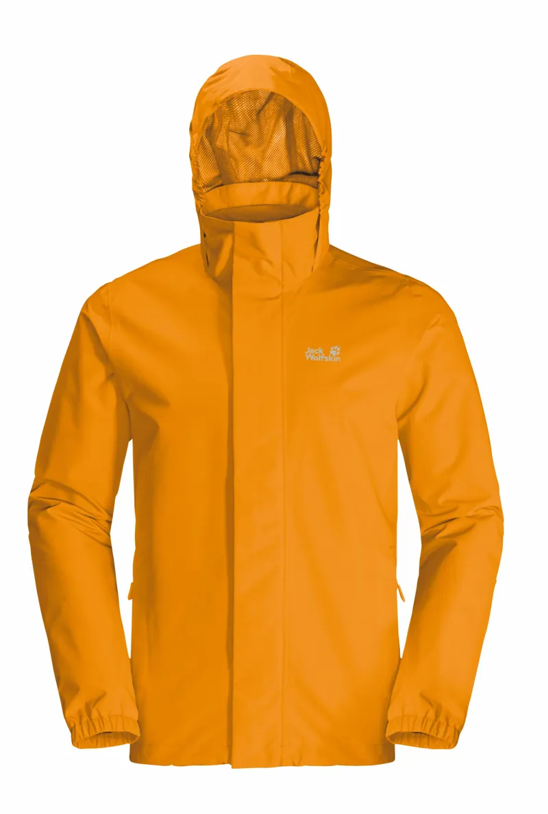 Jack Wolfskin Men's Stormy Point 2L Waterproof Jacket - Safflower-1