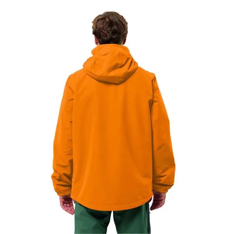 Jack Wolfskin Men's Stormy Point 2L Waterproof Jacket - Safflower-4
