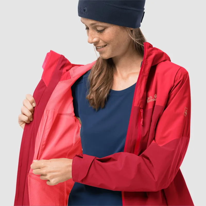 Jack Wolfskin Women s Go Hike Jacket Bright Scarlet