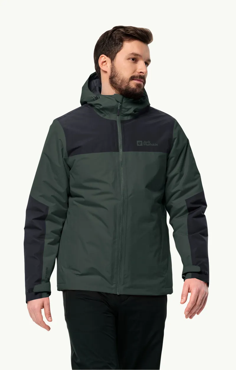 Jack Wolfskin Men's Jasper Insulated Jacket - Black Olive-1