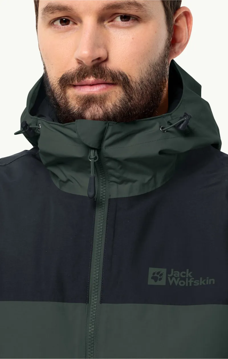 Jack Wolfskin Men's Jasper Insulated Jacket - Black Olive-3