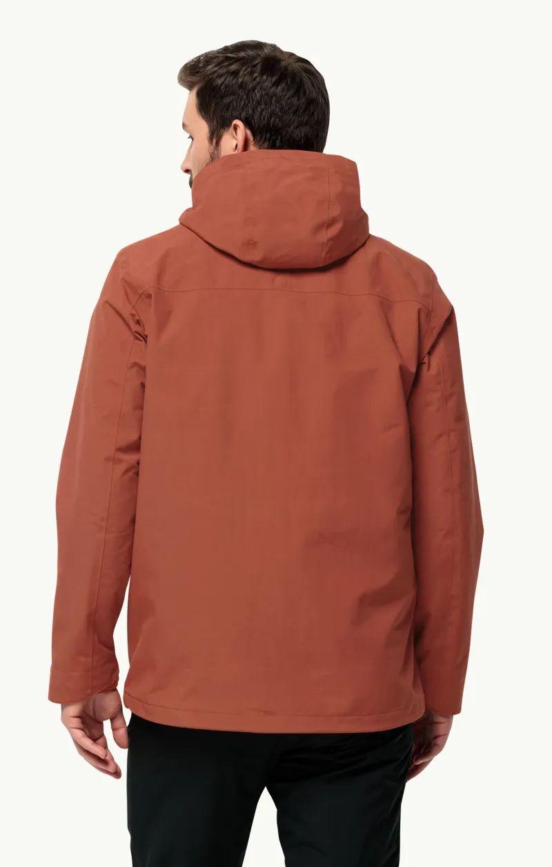 Jack Wolfskin Men's Altenberg 3in1 Waterproof Jacket - Carmine-3
