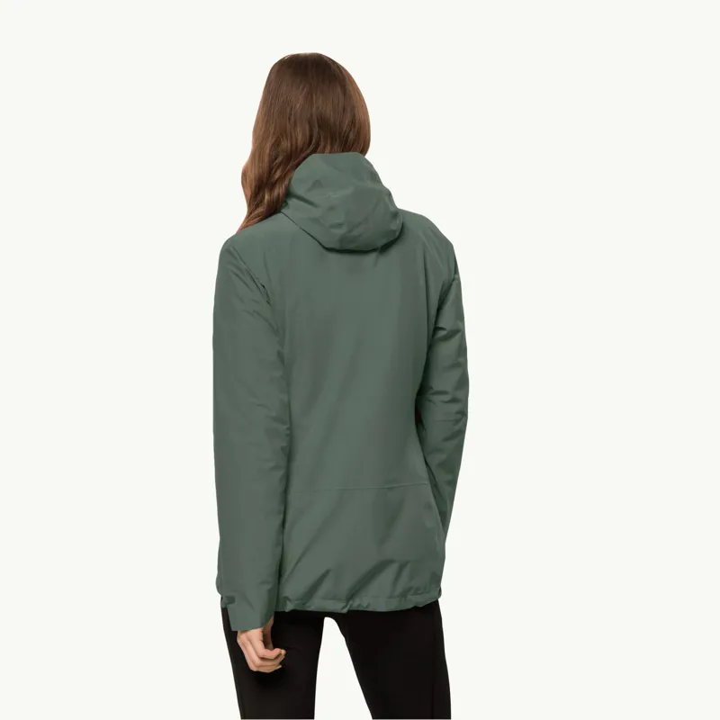 Jack Wolfskin Women's Moonrise 3in1 Jacket - Hedge Green-4