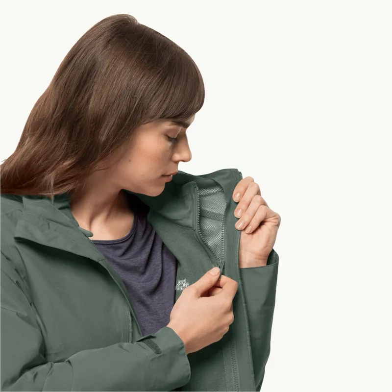 Jack Wolfskin Women's Moonrise 3in1 Jacket - Hedge Green-7