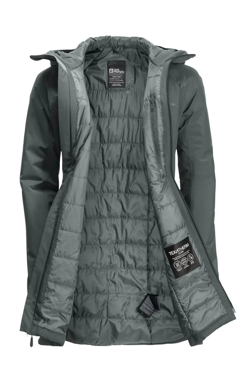 Jack Wolfskin Women's Heidelstein Waterproof Insulated Jacket  - Slate Green-2