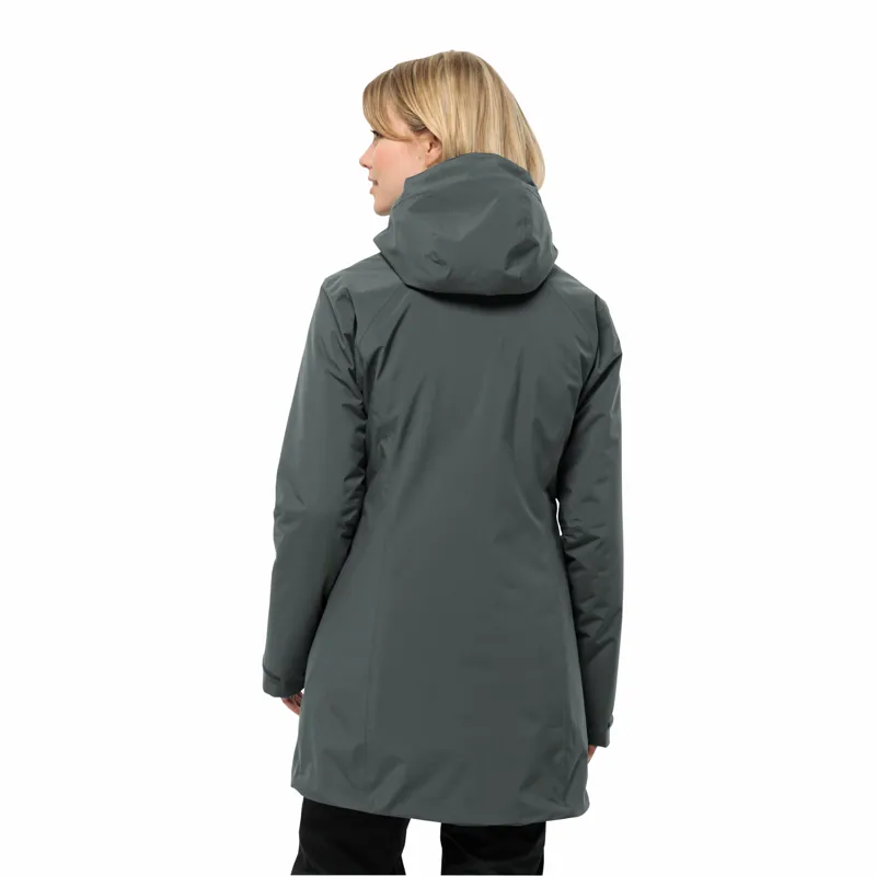 Jack Wolfskin Women's Heidelstein Waterproof Insulated Jacket  - Slate Green-4
