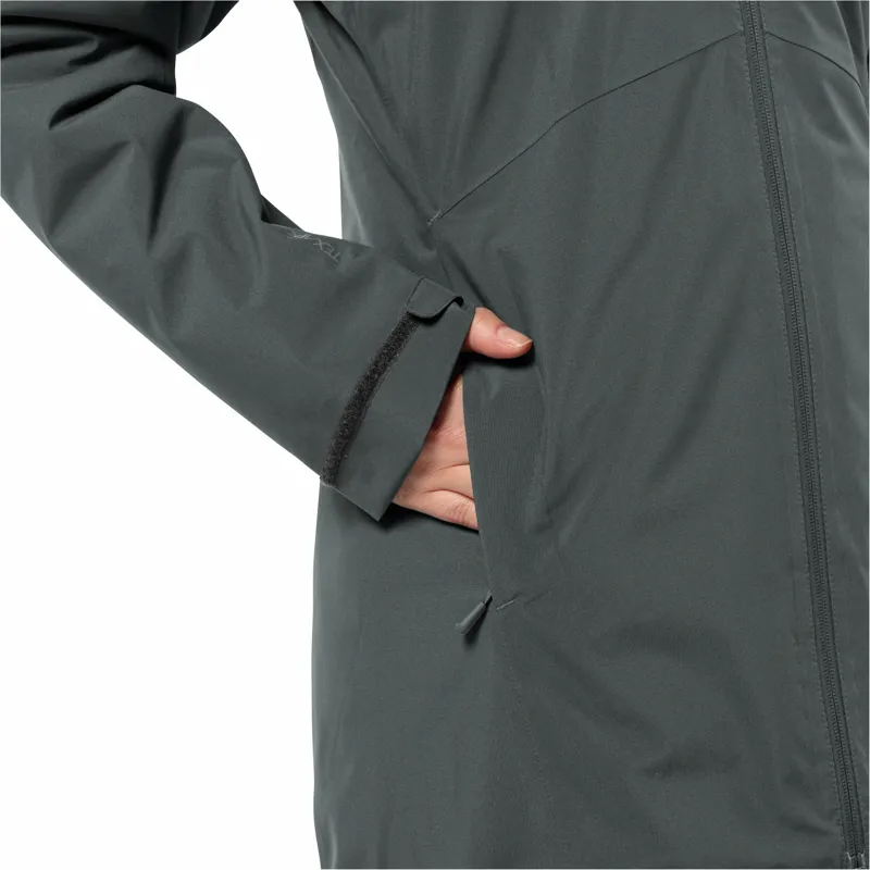 Jack Wolfskin Women's Heidelstein Waterproof Insulated Jacket  - Slate Green-7
